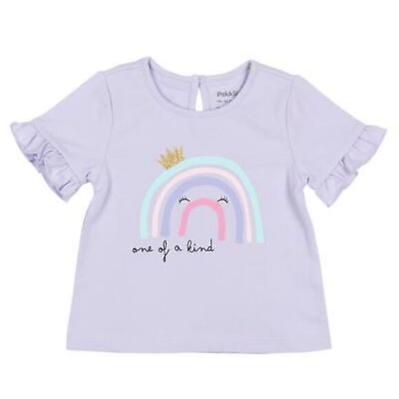 Pekkle Infant 8- piece clothing purple rainbow and pink toucan set 12 month - Picture 7 of 14